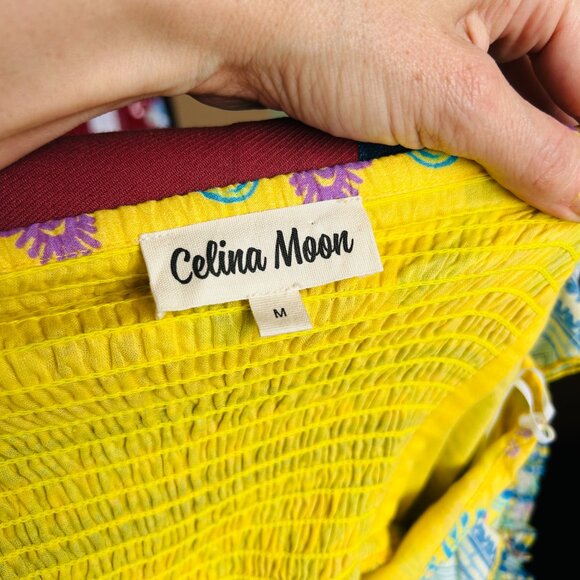 Celina Moon Midi Tiered Dress with POCKETS (size M) - Picture 9 of 13